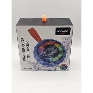 "Hooked" HD-39WP portable Bluetooth speaker. NIB Rugged-LED Lighting-Rubber